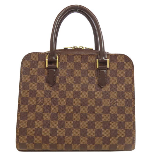 LOUIS VUITTON Handbag N51155 Damier canvas Brown Triana Women Used Authentic