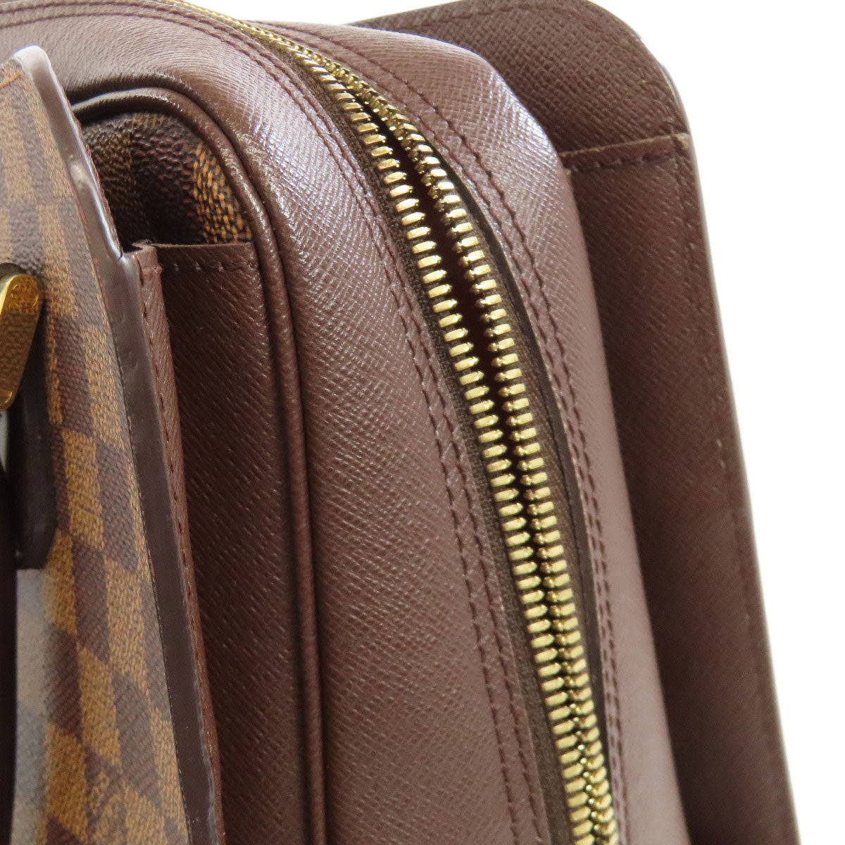 LOUIS VUITTON Handbag N51155 Damier canvas Brown Triana Women Used Authentic