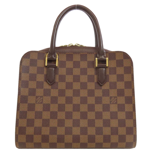 LOUIS VUITTON Handbag N51155 Damier canvas Brown Triana Women Used Authentic