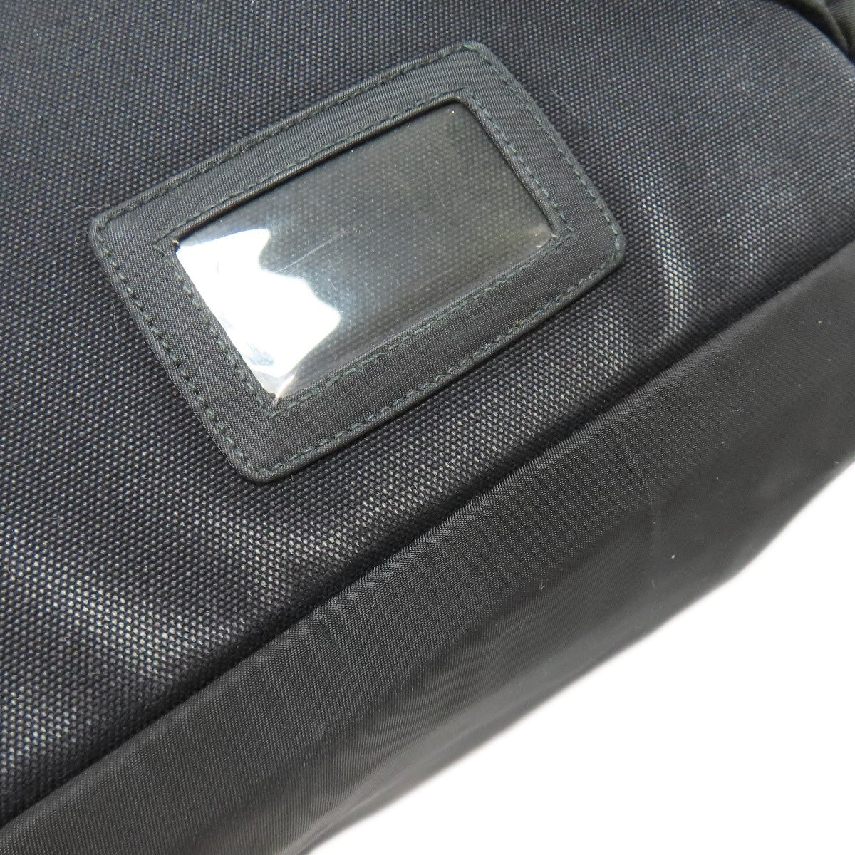 PRADA Backpack Nylon black logoMetal Women Used Authentic