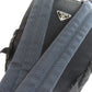 PRADA Backpack Nylon black logoMetal Women Used Authentic