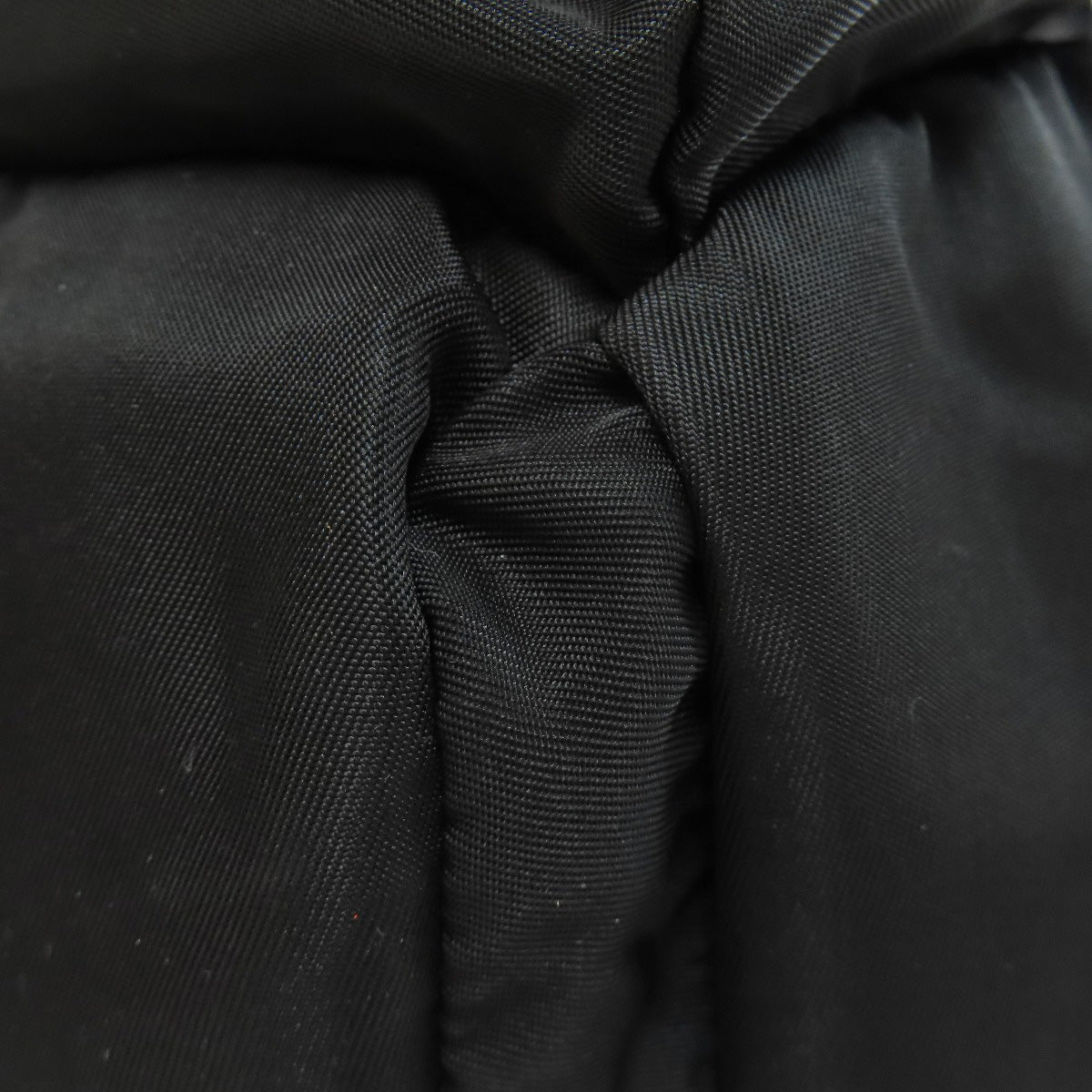 PRADA Backpack Nylon black logoMetal Women Used Authentic