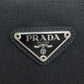 PRADA Backpack Nylon black logoMetal Women Used Authentic