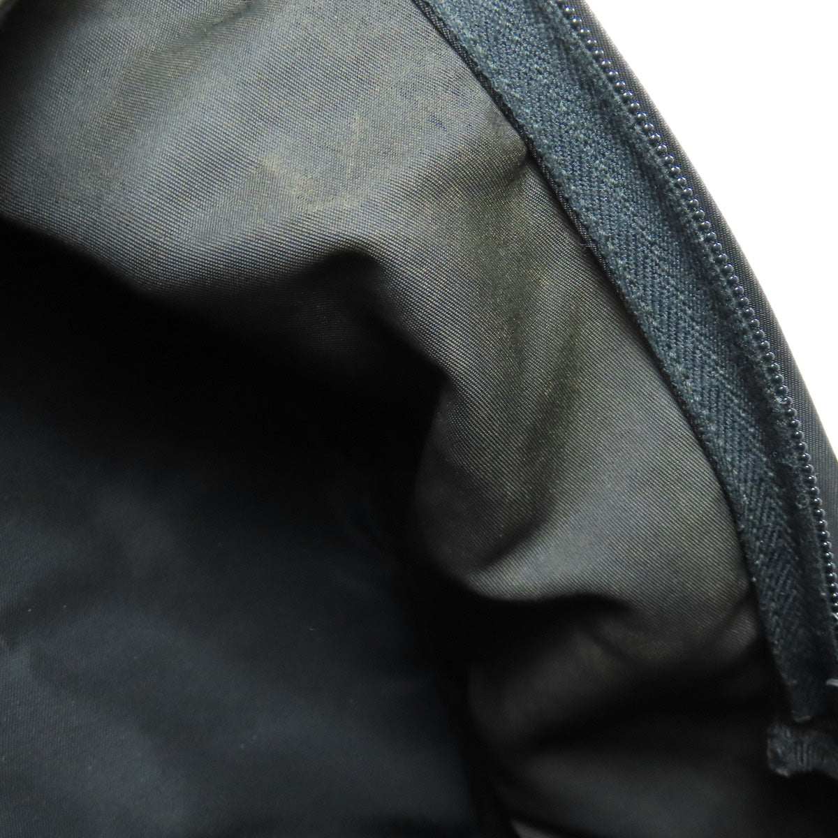 PRADA Backpack Nylon black logoMetal Women Used Authentic
