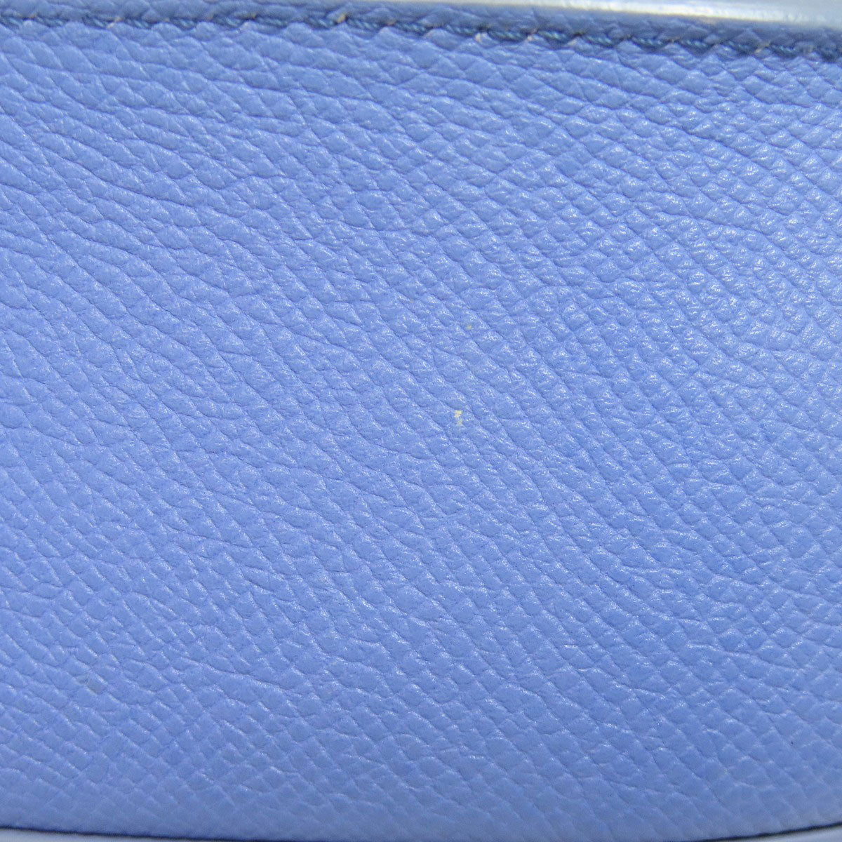 CELINE Shoulder Bag Calfskin Light blue logo Women Used Authentic