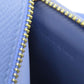 CELINE Shoulder Bag Calfskin Light blue logo Women Used Authentic