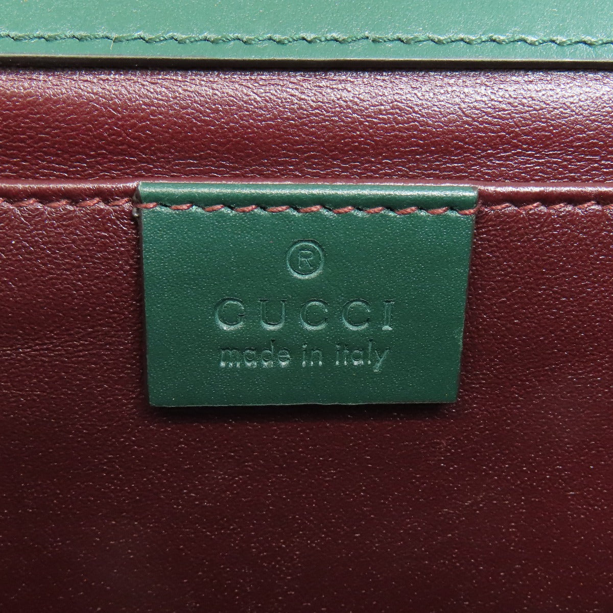 GUCCI Handbag 572375 Calfskin green Zumi ChainShoulder Women Used Authentic
