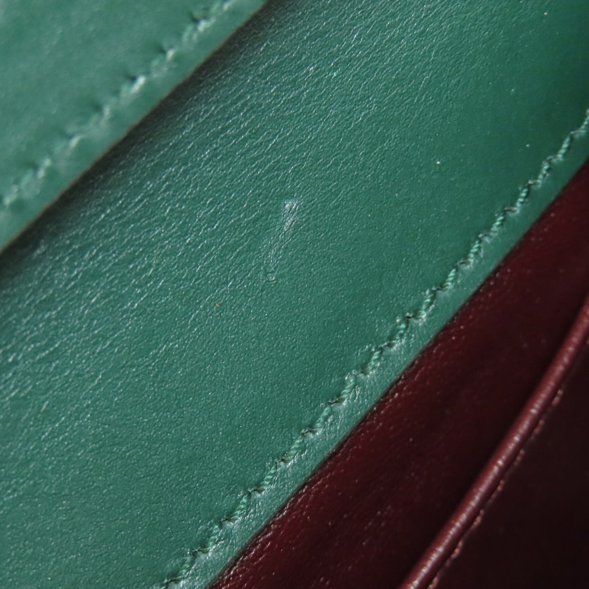 GUCCI Handbag 572375 Calfskin green Zumi ChainShoulder Women Used Authentic