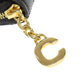 CELINE Long Wallet Purse leather black Zip Around Women(Unisex) Used Authentic