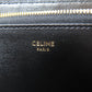 CELINE Long Wallet Purse leather black Zip Around Women(Unisex) Used Authentic