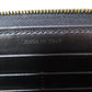 CELINE Long Wallet Purse leather black Zip Around Women(Unisex) Used Authentic