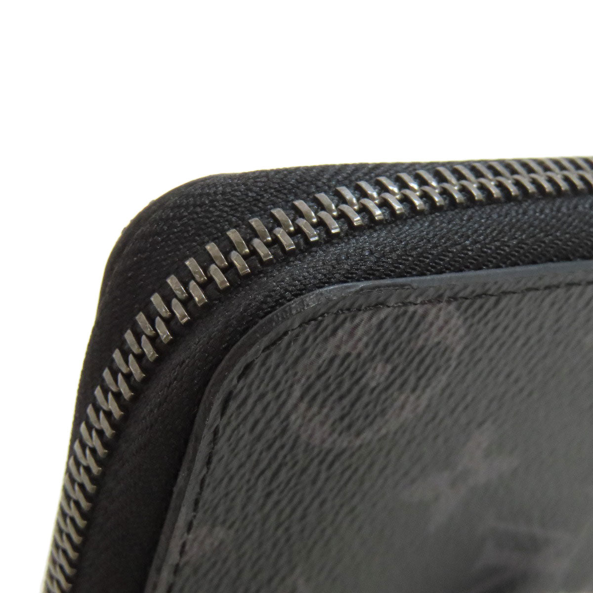 LOUIS VUITTON Long Wallet Purse M62295 Monogram Eclipse black Zippy wallet  Vertical mens(Unisex) Used Authentic