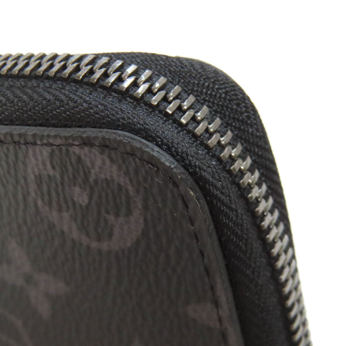 LOUIS VUITTON Long Wallet Purse M62295 Monogram Eclipse black Zippy wallet  Vertical mens(Unisex) Used Authentic