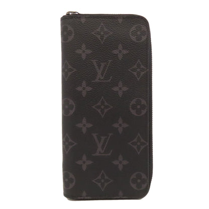 LOUIS VUITTON Long Wallet Purse M62295 Monogram Eclipse black Zippy wallet  Vertical mens(Unisex) Used Authentic