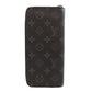 LOUIS VUITTON Long Wallet Purse M62295 Monogram Eclipse black Zippy wallet  Vertical mens(Unisex) Used Authentic