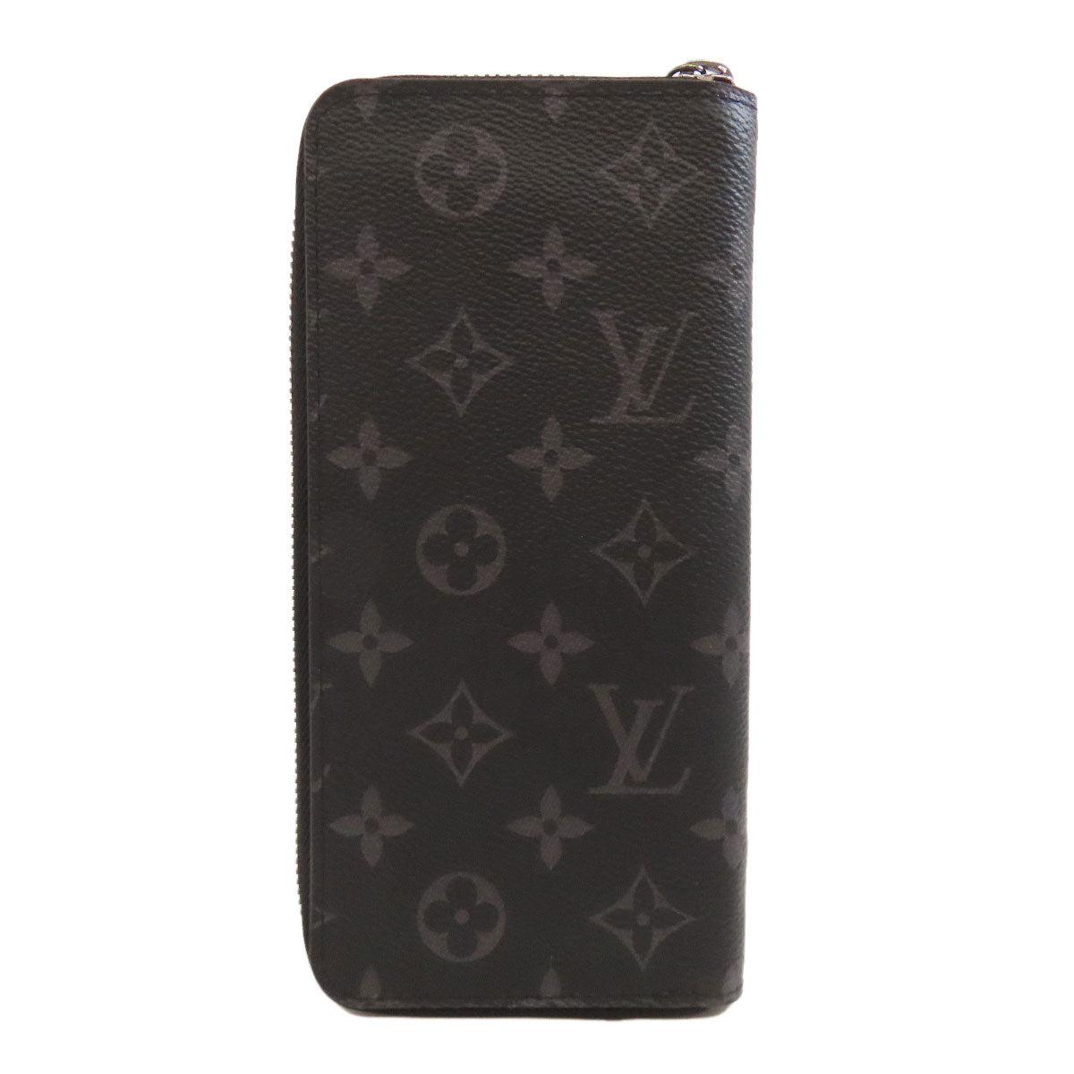 LOUIS VUITTON Long Wallet Purse M62295 Monogram Eclipse black Zippy wallet  Vertical mens(Unisex) Used Authentic