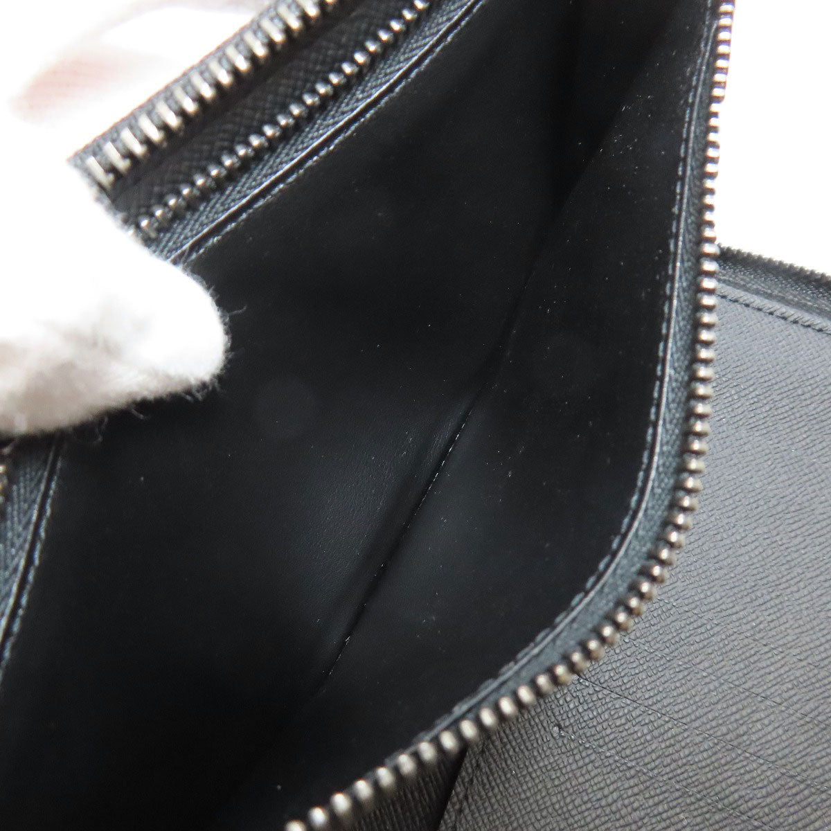 LOUIS VUITTON Long Wallet Purse M62295 Monogram Eclipse black Zippy wallet  Vertical mens(Unisex) Used Authentic