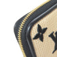 LOUIS VUITTON Long Wallet Purse M82529 Cotton canvas beige Zippy Wallet by the Pool Women Used Authentic