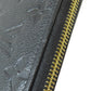 LOUIS VUITTON Long Wallet Purse M61864 Ann Platt black Zippy wallet Women(Unisex) Used Authentic
