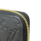 LOUIS VUITTON Long Wallet Purse M61864 Ann Platt black Zippy wallet Women(Unisex) Used Authentic