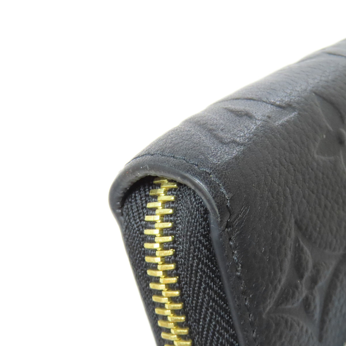 LOUIS VUITTON Long Wallet Purse M61864 Ann Platt black Zippy wallet Women(Unisex) Used Authentic
