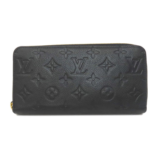 LOUIS VUITTON Long Wallet Purse M61864 Ann Platt black Zippy wallet Women(Unisex) Used Authentic