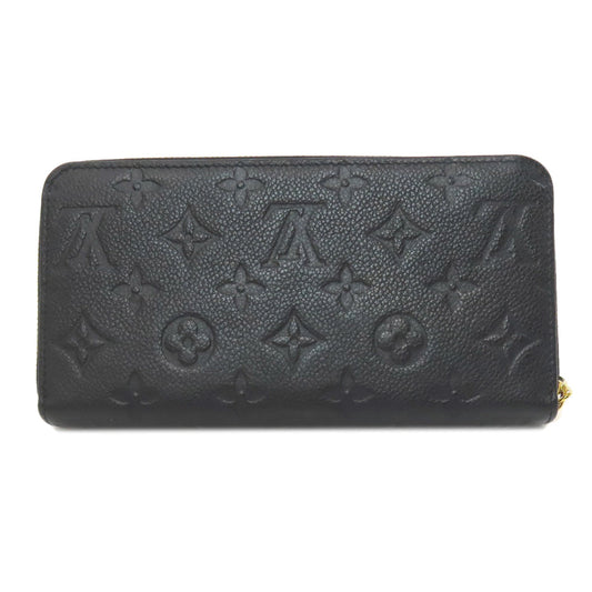 LOUIS VUITTON Long Wallet Purse M61864 Ann Platt black Zippy wallet Women(Unisex) Used Authentic