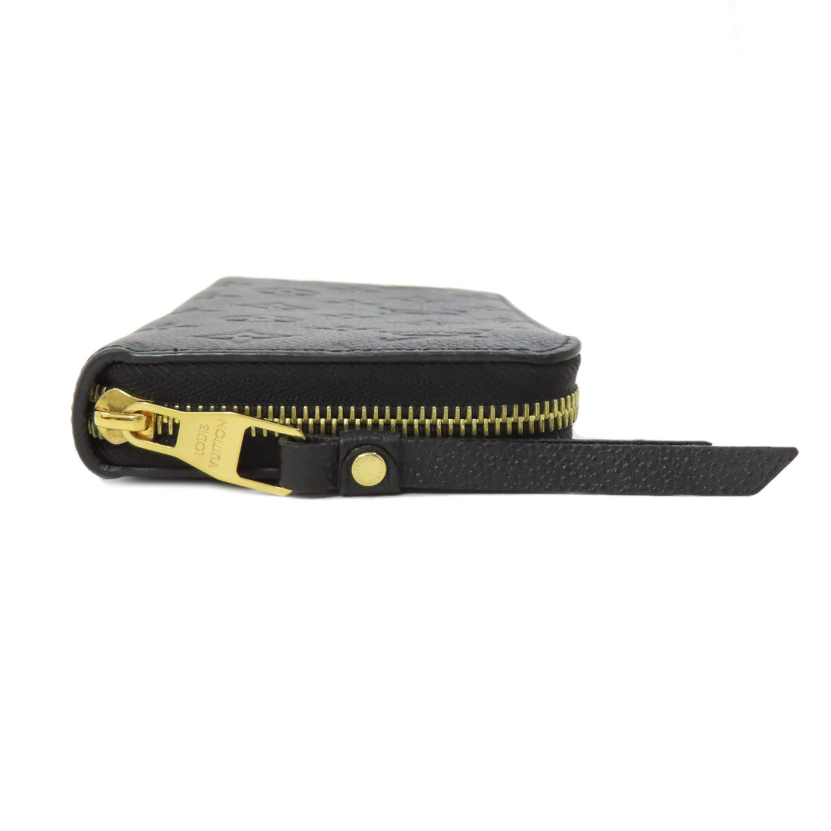 LOUIS VUITTON Long Wallet Purse M61864 Ann Platt black Zippy wallet Women(Unisex) Used Authentic