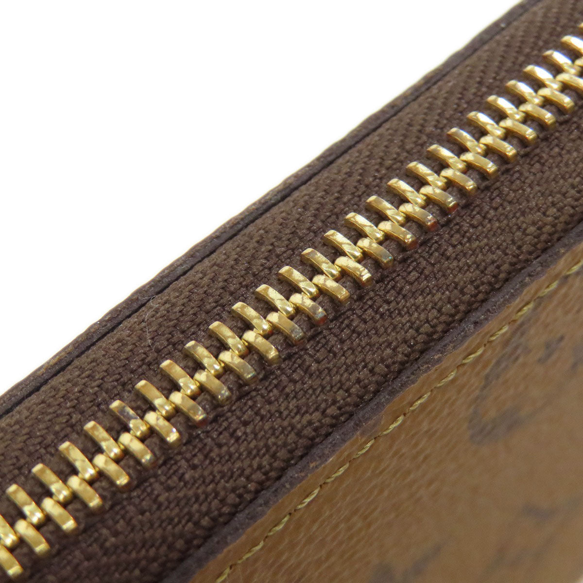 LOUIS VUITTON Long Wallet Purse M82336 Monogram reverse Brown Portefeuille Clemence Women(Unisex) Used Authentic