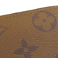 LOUIS VUITTON Long Wallet Purse M82336 Monogram reverse Brown Portefeuille Clemence Women(Unisex) Used Authentic