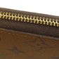 LOUIS VUITTON Long Wallet Purse M82336 Monogram reverse Brown Portefeuille Clemence Women(Unisex) Used Authentic
