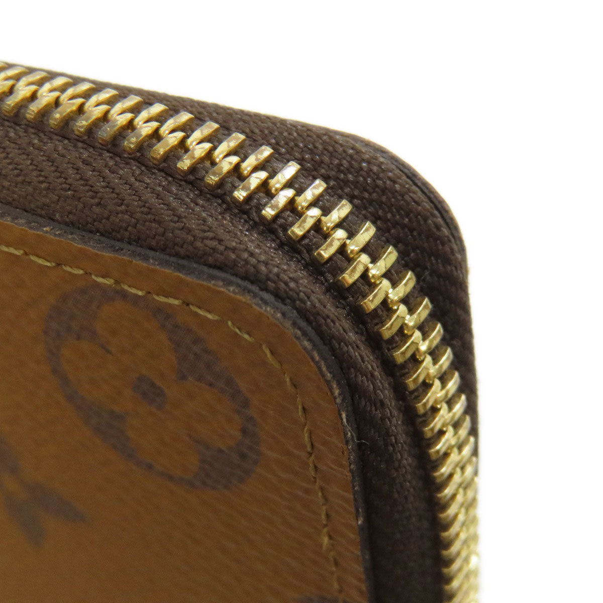 LOUIS VUITTON Long Wallet Purse M82336 Monogram reverse Brown Portefeuille Clemence Women(Unisex) Used Authentic