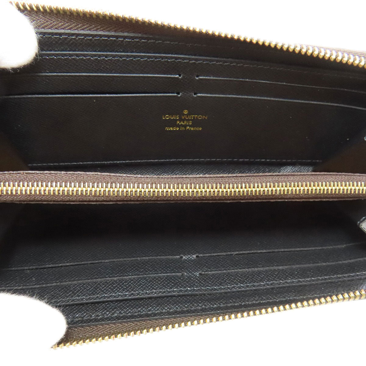 LOUIS VUITTON Long Wallet Purse M82336 Monogram reverse Brown Portefeuille Clemence Women(Unisex) Used Authentic