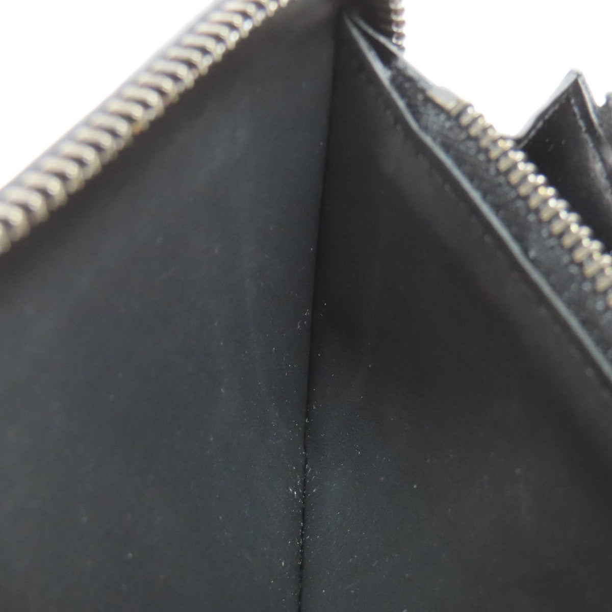LOUIS VUITTON Long Wallet Purse N63548 Damier Anfini black Zippy wallet  Vertical mens Used Authentic