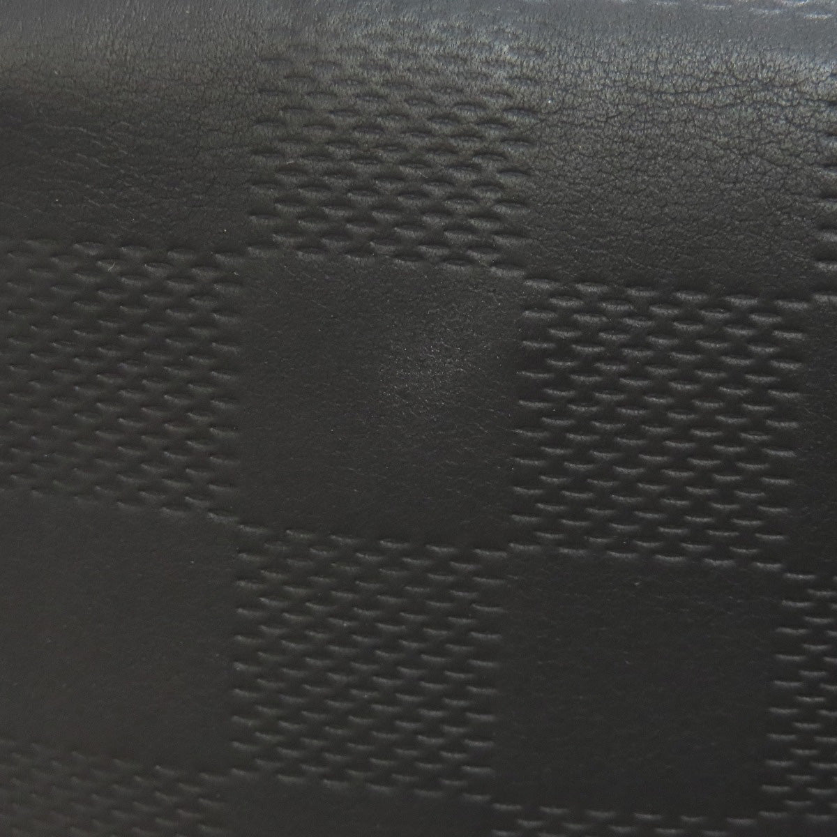 LOUIS VUITTON Long Wallet Purse N63548 Damier Anfini black Zippy wallet  Vertical mens Used Authentic