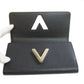 LOUIS VUITTON Long Wallet Purse M62008 Epi black Portefeuille Twist Sticker Women Used Authentic