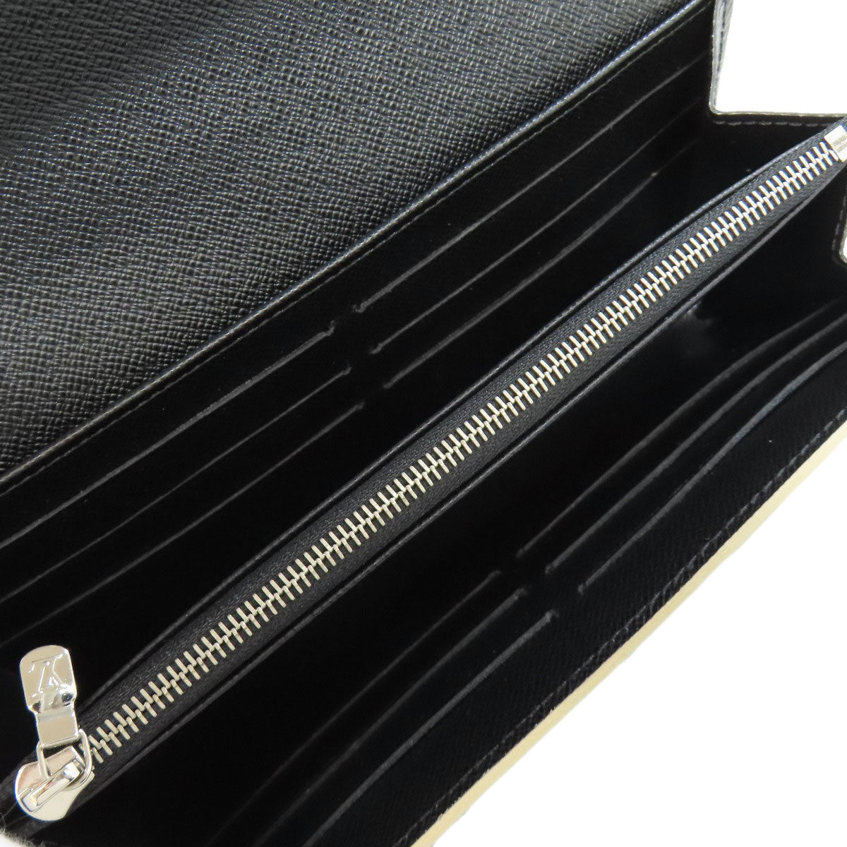 LOUIS VUITTON Long Wallet Purse M62008 Epi black Portefeuille Twist Sticker Women Used Authentic