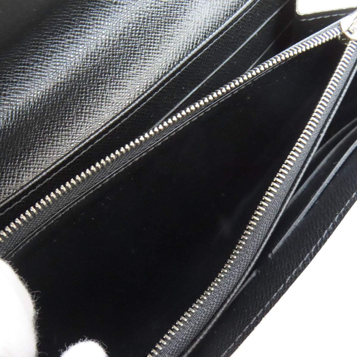 LOUIS VUITTON Long Wallet Purse M62008 Epi black Portefeuille Twist Sticker Women Used Authentic