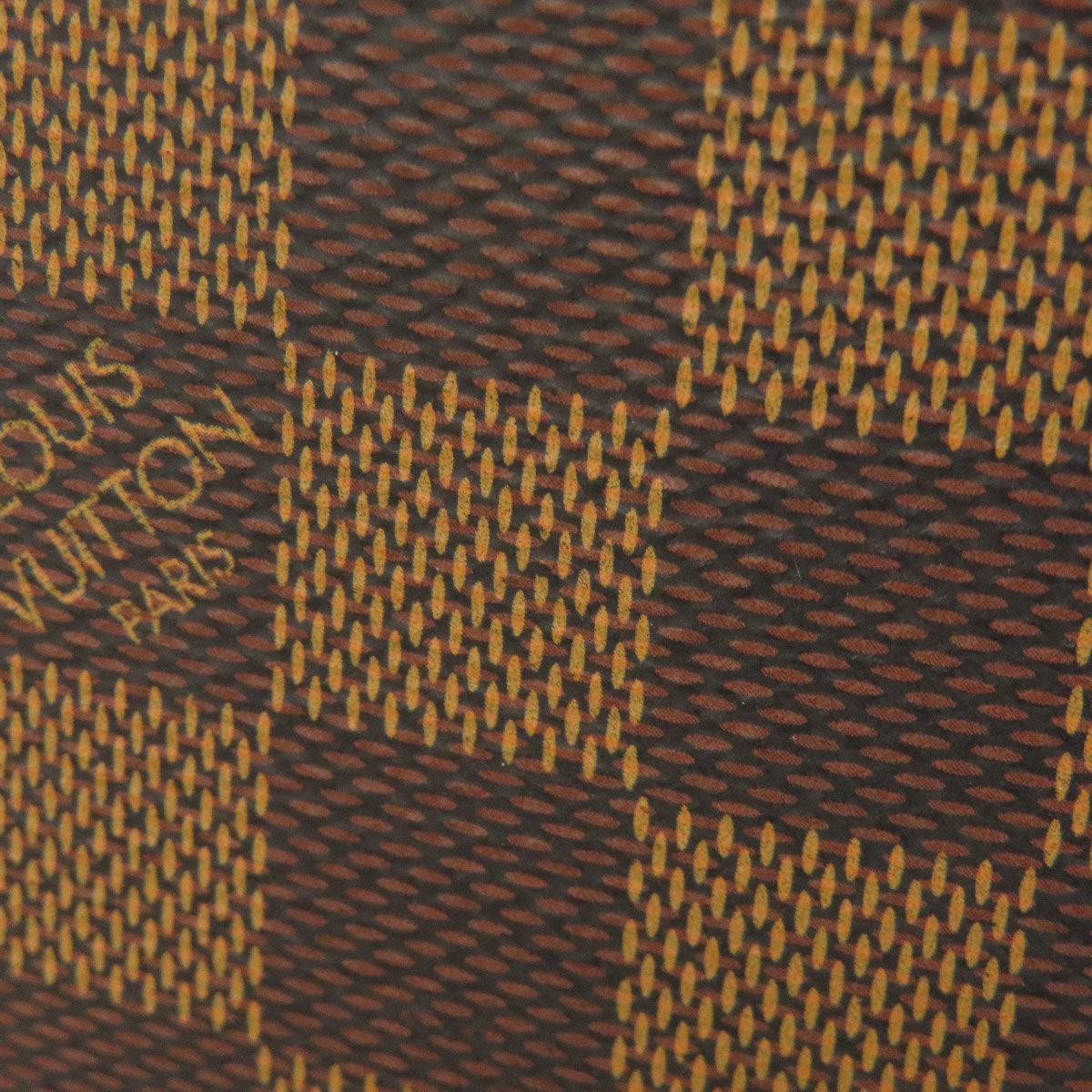 LOUIS VUITTON Long Wallet Purse N60534 Damier canvas Brown Portefeuille Clemence Women(Unisex) Used Authentic