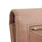 PRADA Long Wallet Purse leather beige Safiano logo