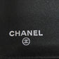 CHANEL Long Wallet Purse Grained Calfskin Skin black COCO Mark SilverMetal Women Used Authentic