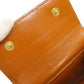 CELINE Bifold Wallet PVC Brown Tri-fold Wallet Macadam Women Used Authentic