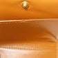 CELINE Bifold Wallet PVC Brown Tri-fold Wallet Macadam Women Used Authentic