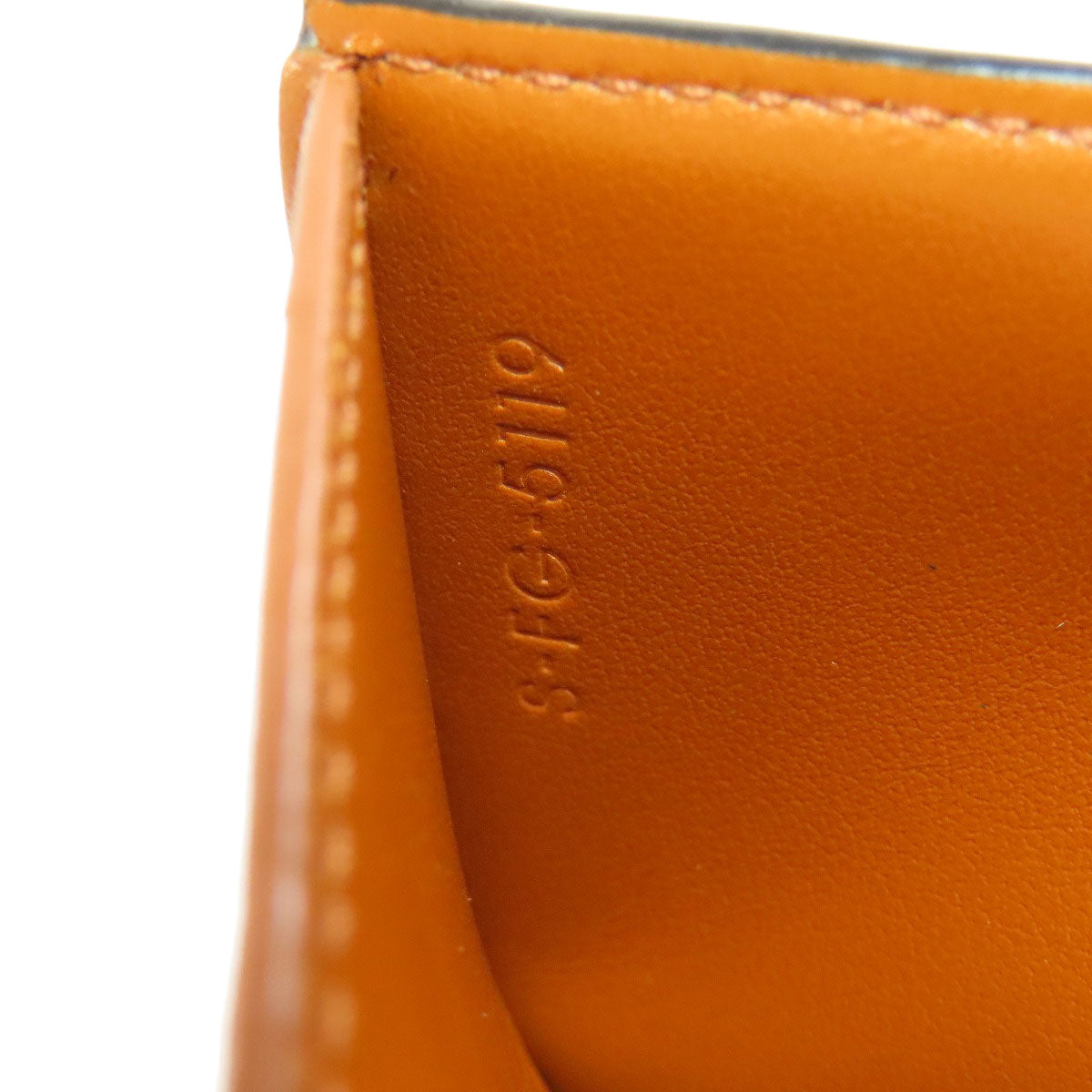 CELINE Bifold Wallet PVC Brown Tri-fold Wallet Macadam Women Used Authentic