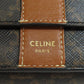 CELINE Bifold Wallet PVC Brown Tri-fold Wallet Macadam Women Used Authentic