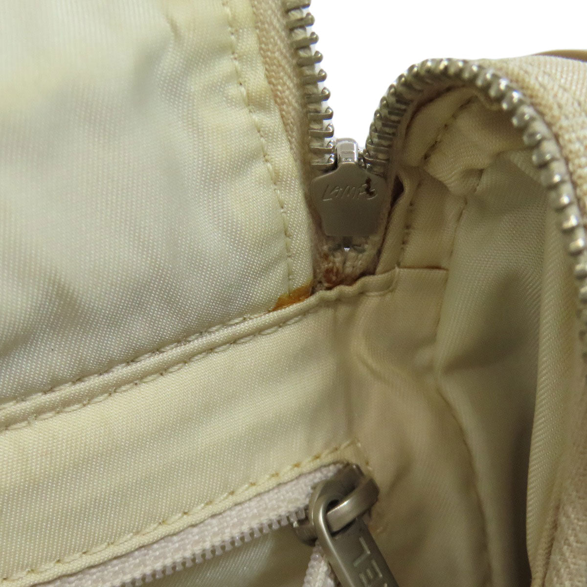 CHANEL Backpack Nylon jacquard beige New travel line