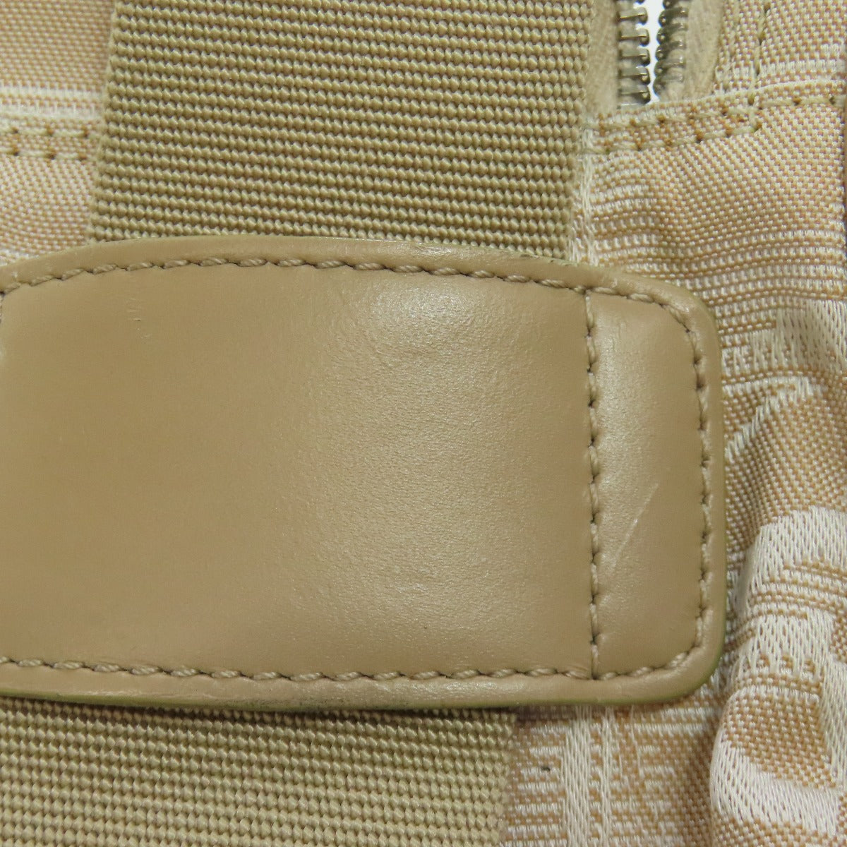 CHANEL Backpack Nylon jacquard beige New travel line