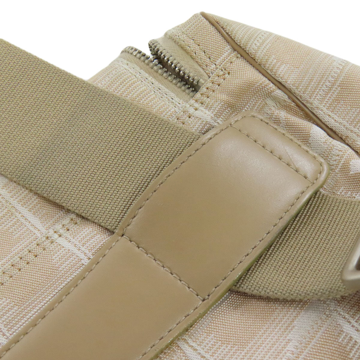 CHANEL Backpack Nylon jacquard beige New travel line