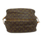 LOUIS VUITTON Tote Bag M42254 Monogram canvas Brown Saumur Women Used Authentic