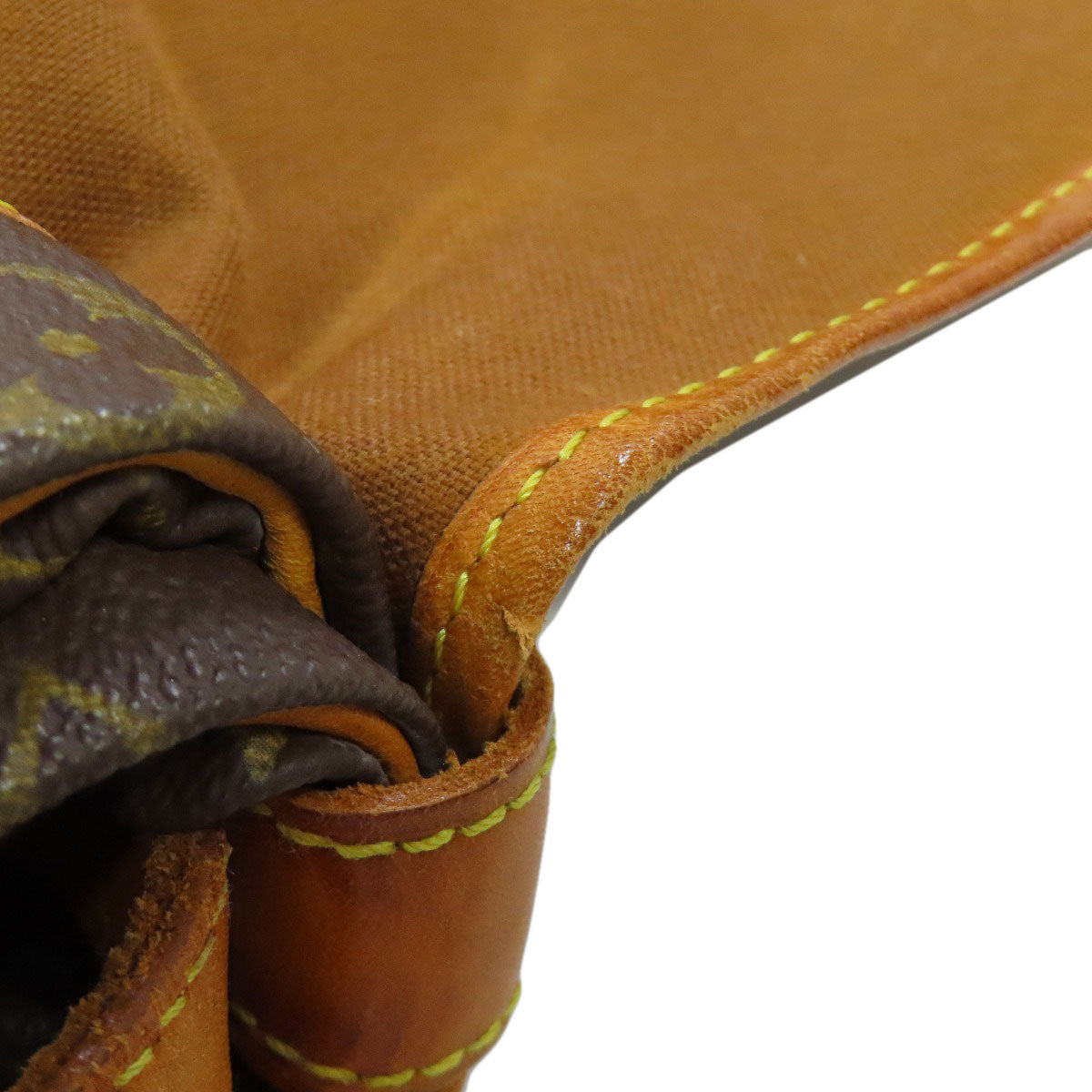 LOUIS VUITTON Shoulder Bag M42254 Monogram canvas Brown Saumur Women Used Authentic